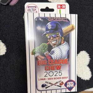 Big League Chew Baseball Boxer Briefs SZ L NWT